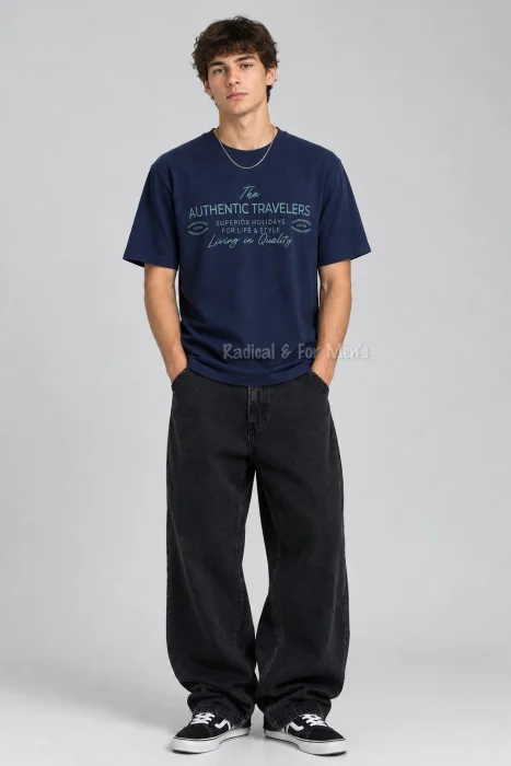 Remera Regular Fit "authentic Travelers"