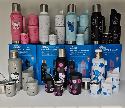 Set de Termo Kitty y Stich