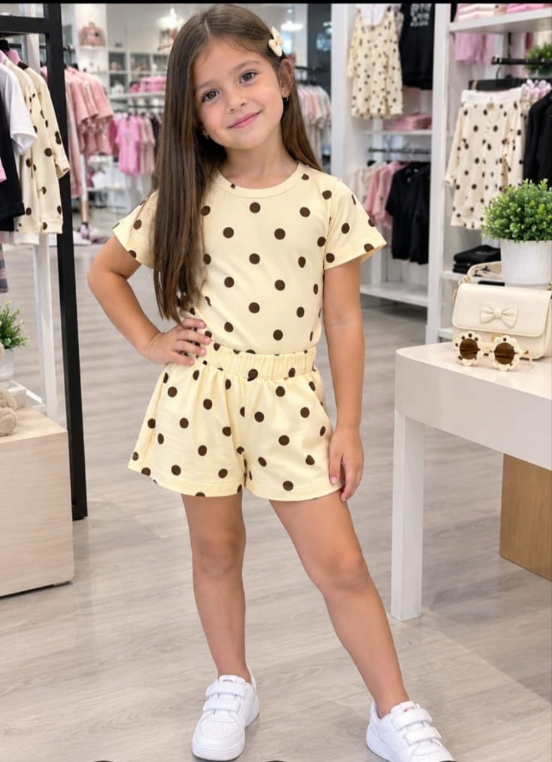 Conjuntos de Nena con Body y Short con Lunares - Imagen 3