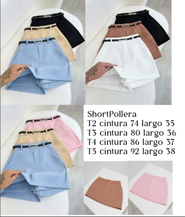Shorts Pollera de Vestir