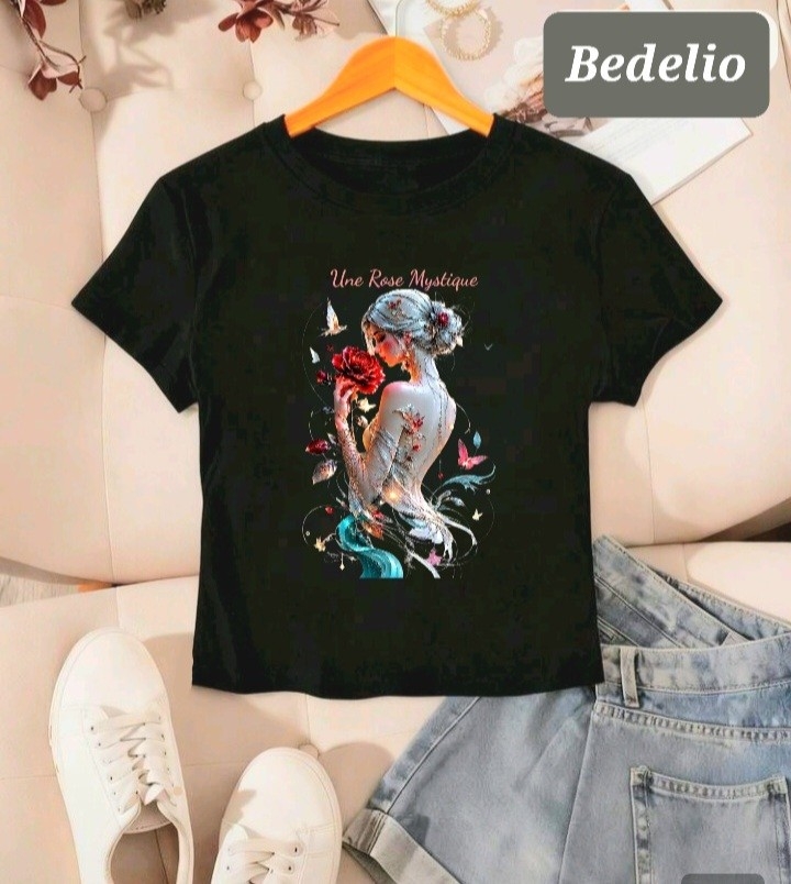 Remera Baby Tee Algodon Peinado - Imagen 2