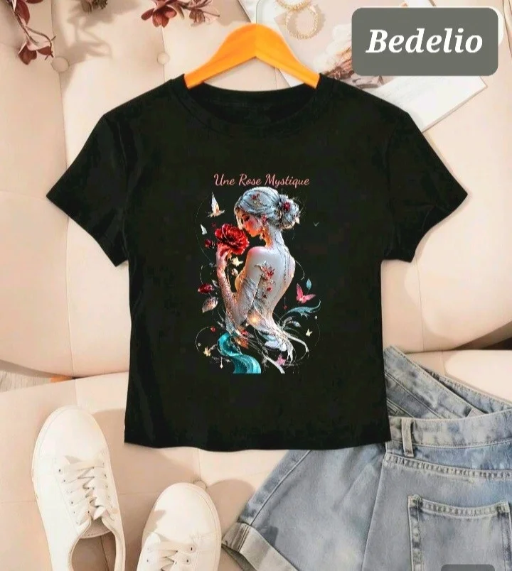 Remera Baby Tee Algodon Peinado - Imagen 2