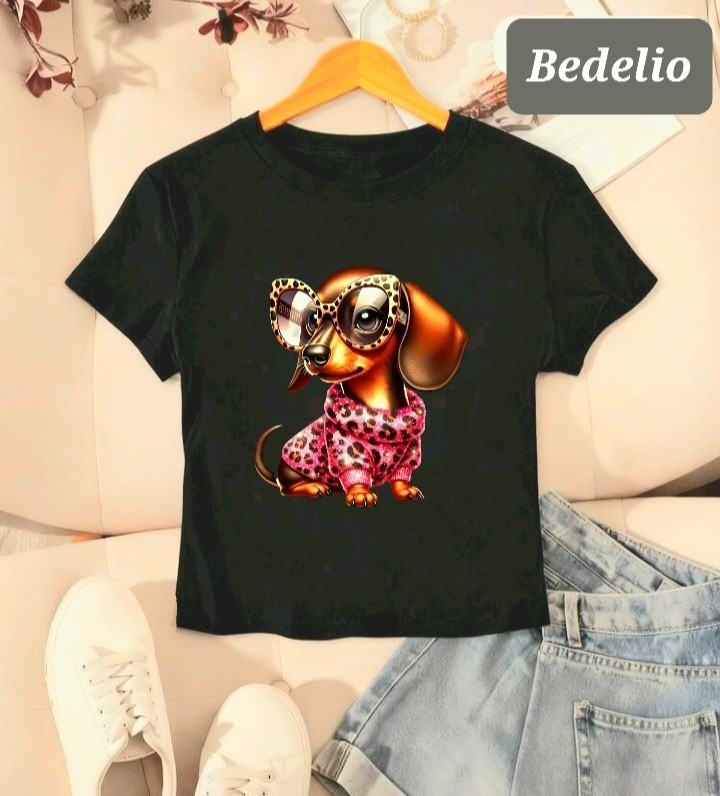 Remera Baby Tee Algodon Peinado - Imagen 3