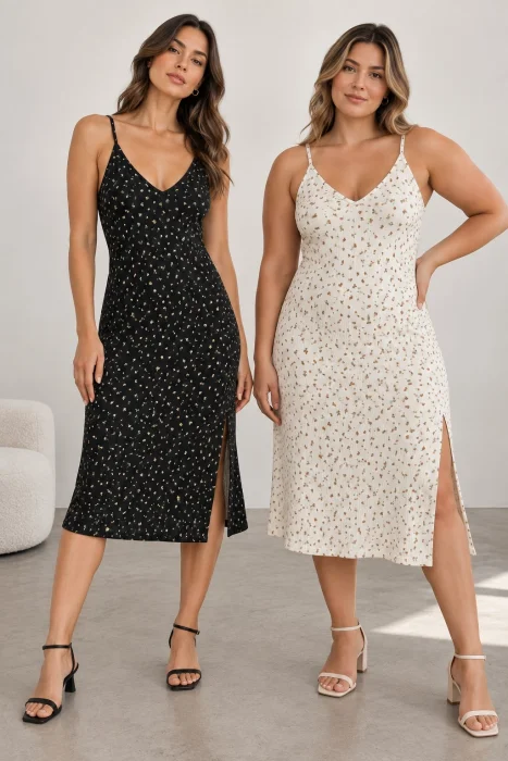 Talles 40 al 46/48 - Línea Curvy - Vestido Anahí