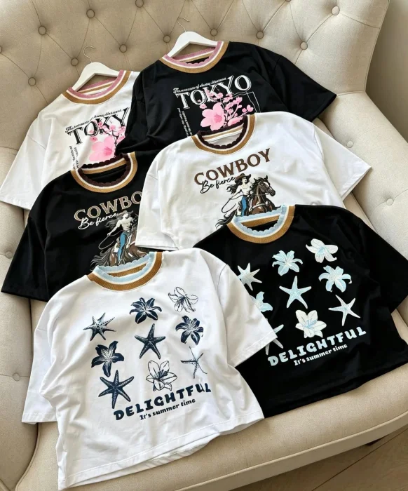 Remera Cuello Tejido