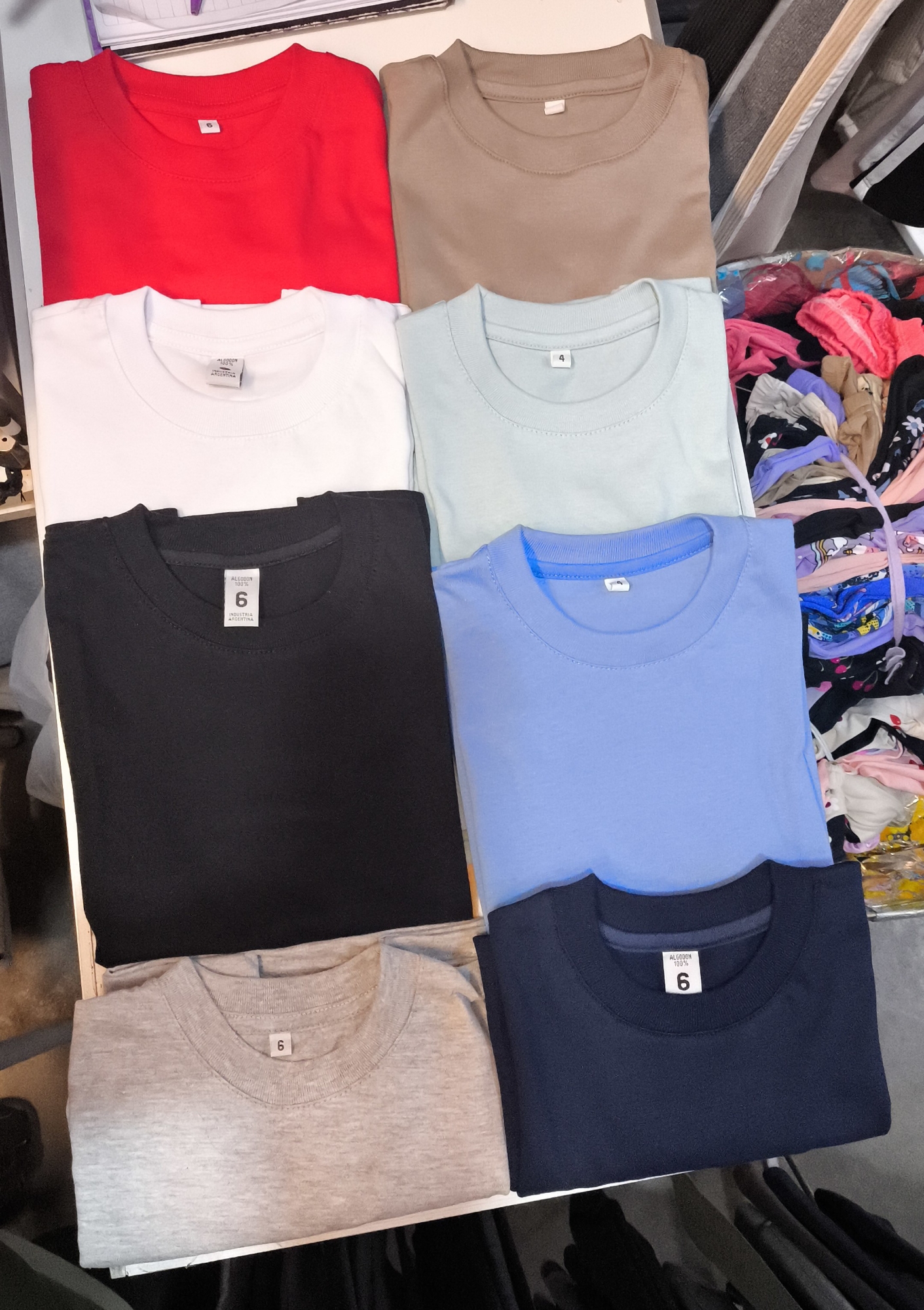 Remeras Niño Lisas Algodón Peinado 24.1 ( Premium) - Imagen 2