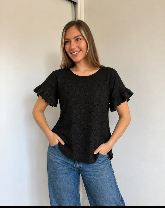 Blusa Broderi  3 al 6 por Curva y Pedido
