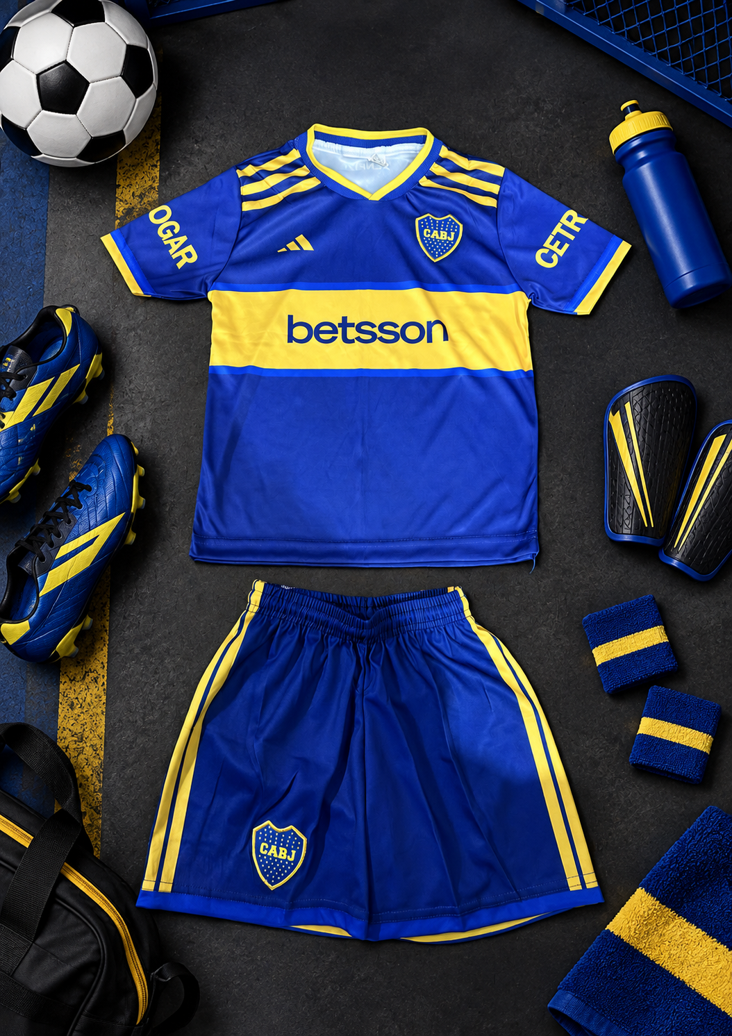 Conjunto River y Boca Niños  Ser de Poliéster Logo Bordado - CE30EA95-B15B-4B08-A88F-1A0C380EFC81.png