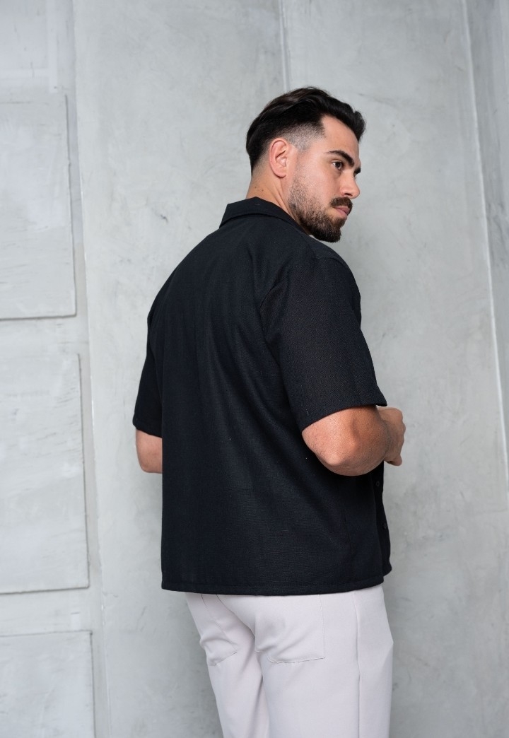 Camisa de Lino Premium con Spandex para Caballeros Talles del 2 al 6 - Imagen 2