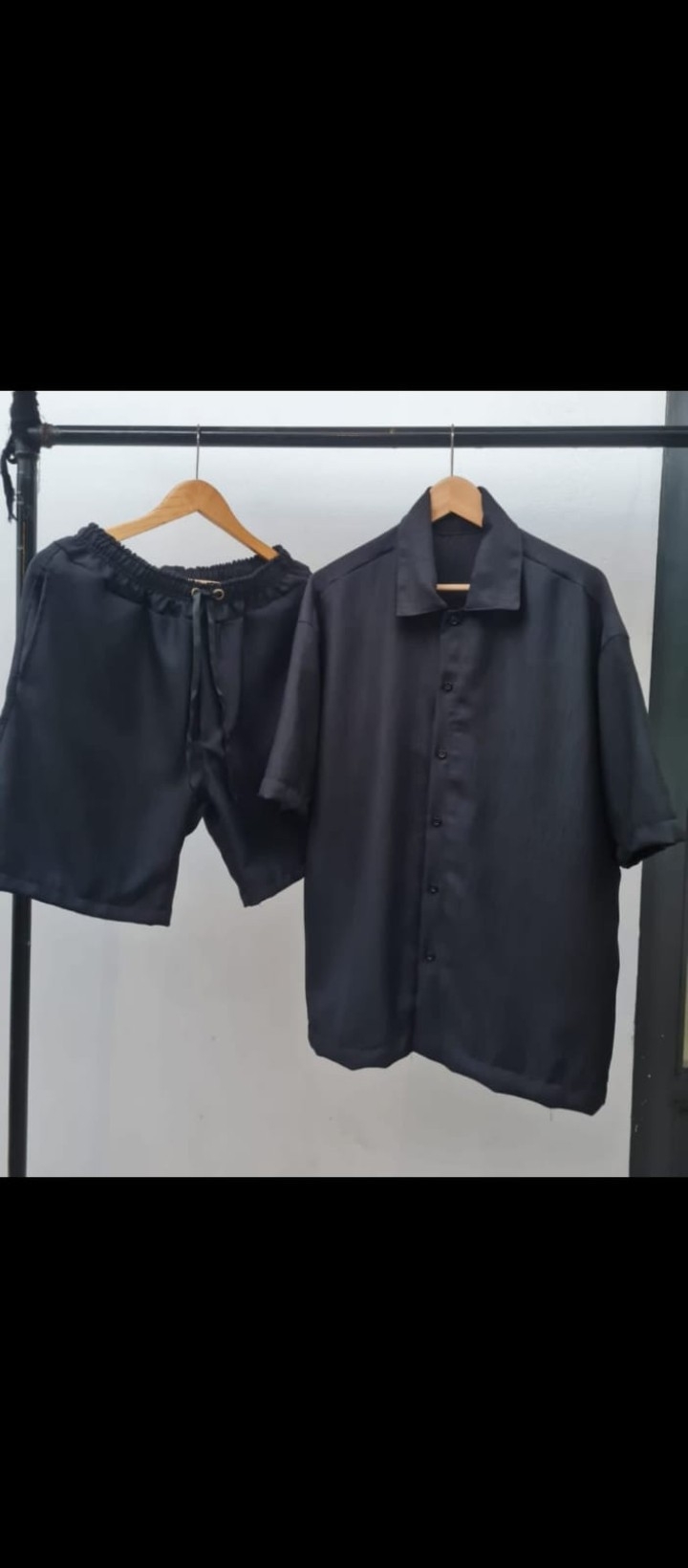 Conjunto Short y Camisa de Lino Premium con Spandex para Caballeros Talles del 2 al 6 - Imagen 2
