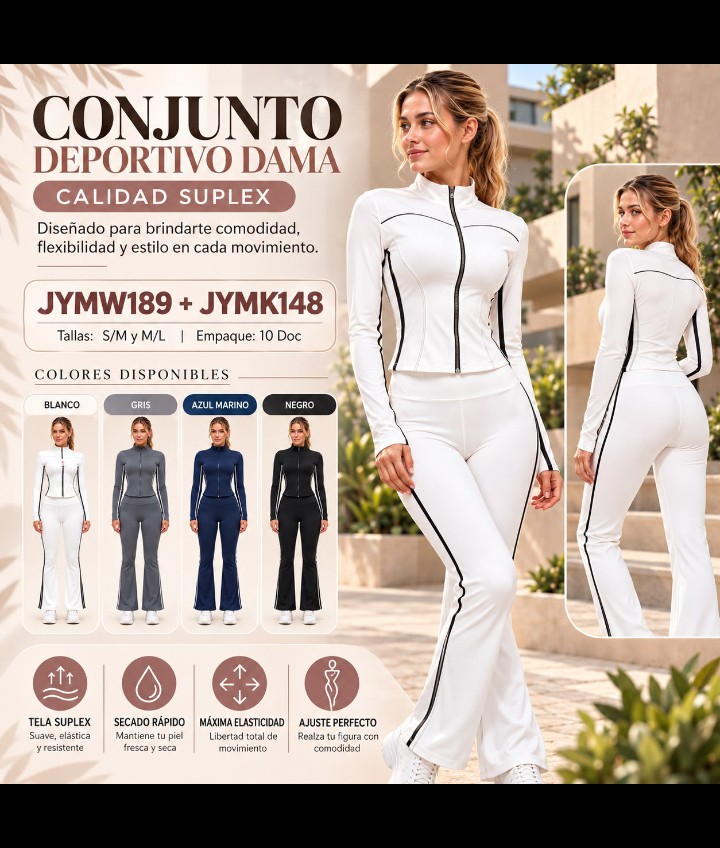Conjunto Deportivo Tela Suplex Premium - Imagen 2