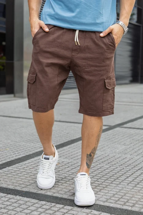 Bermudas Cargo Especiales de Gabardina Elastizada C Cintura Elástico $19,000 X Mayor