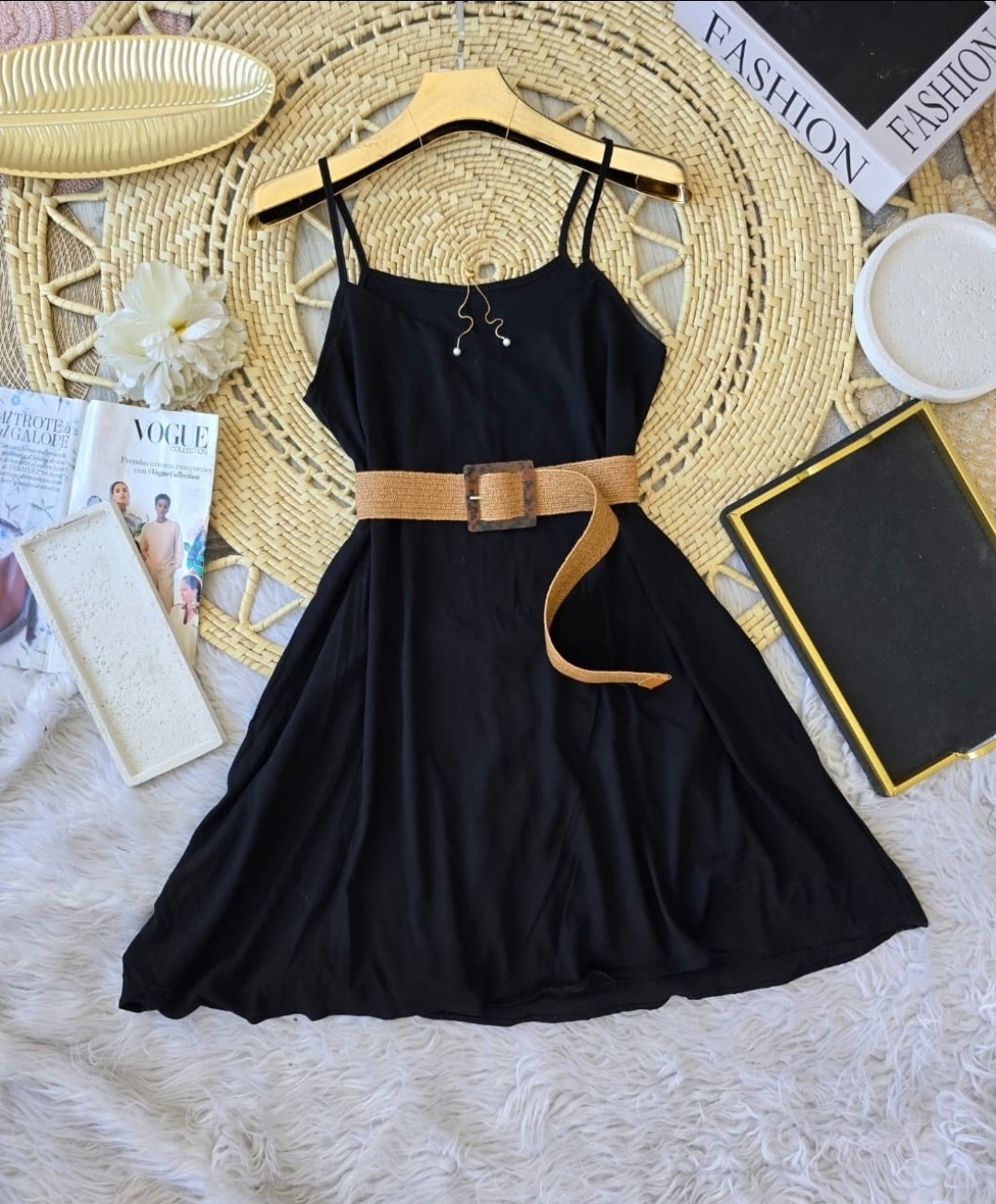Vestido Corto de Lino - Imagen 3