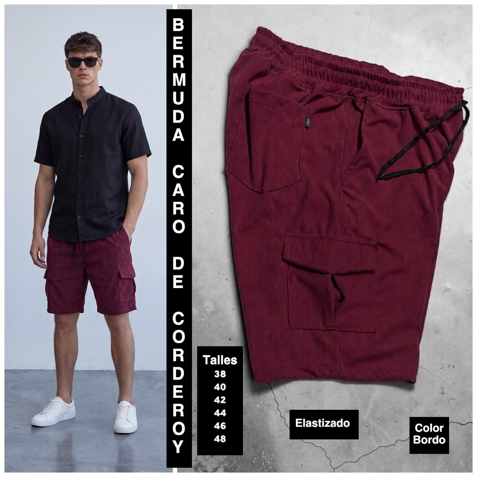 Bermudas Cargo de Corderoy - Imagen 6