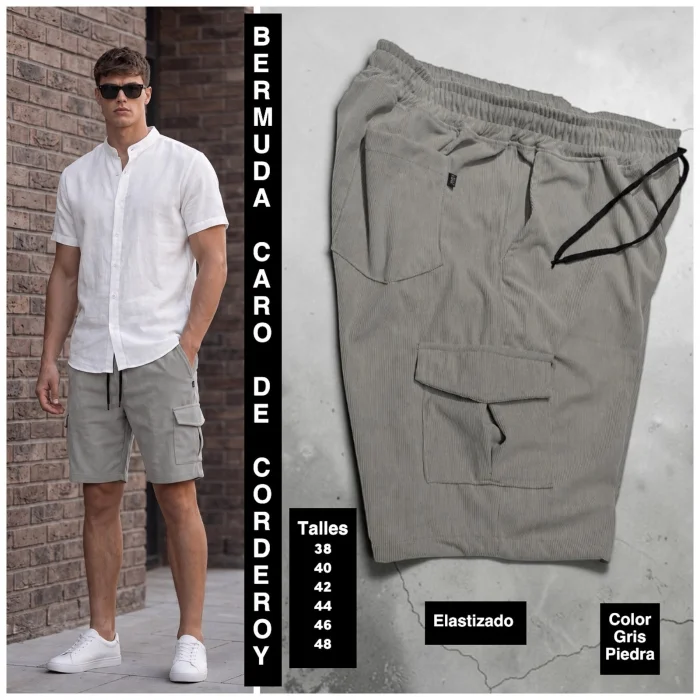 Bermudas Cargo de Corderoy