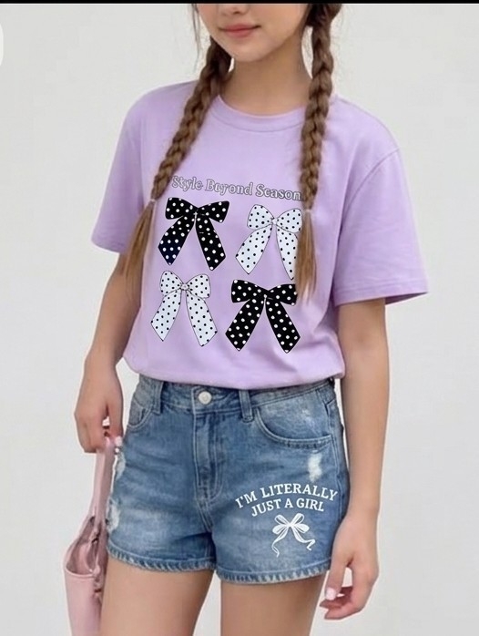 Remera Moño Tela Imp - Imagen 2