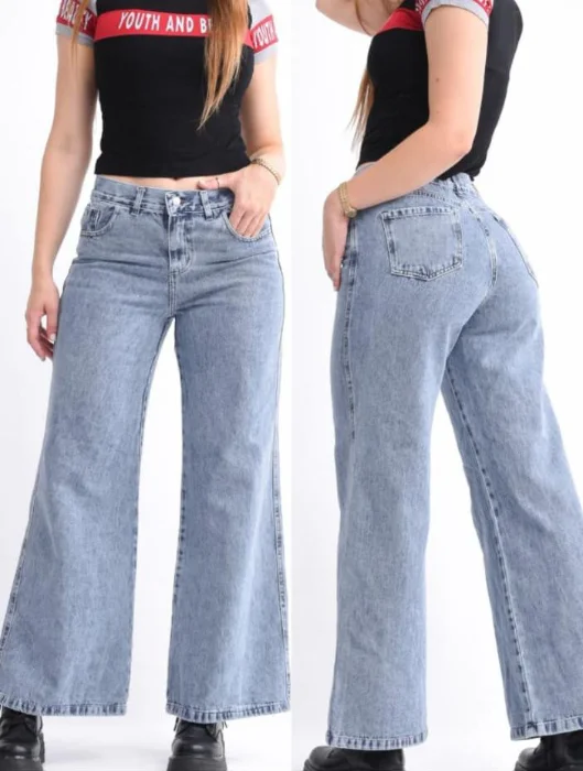 Pantalón Wide Azul Nevado