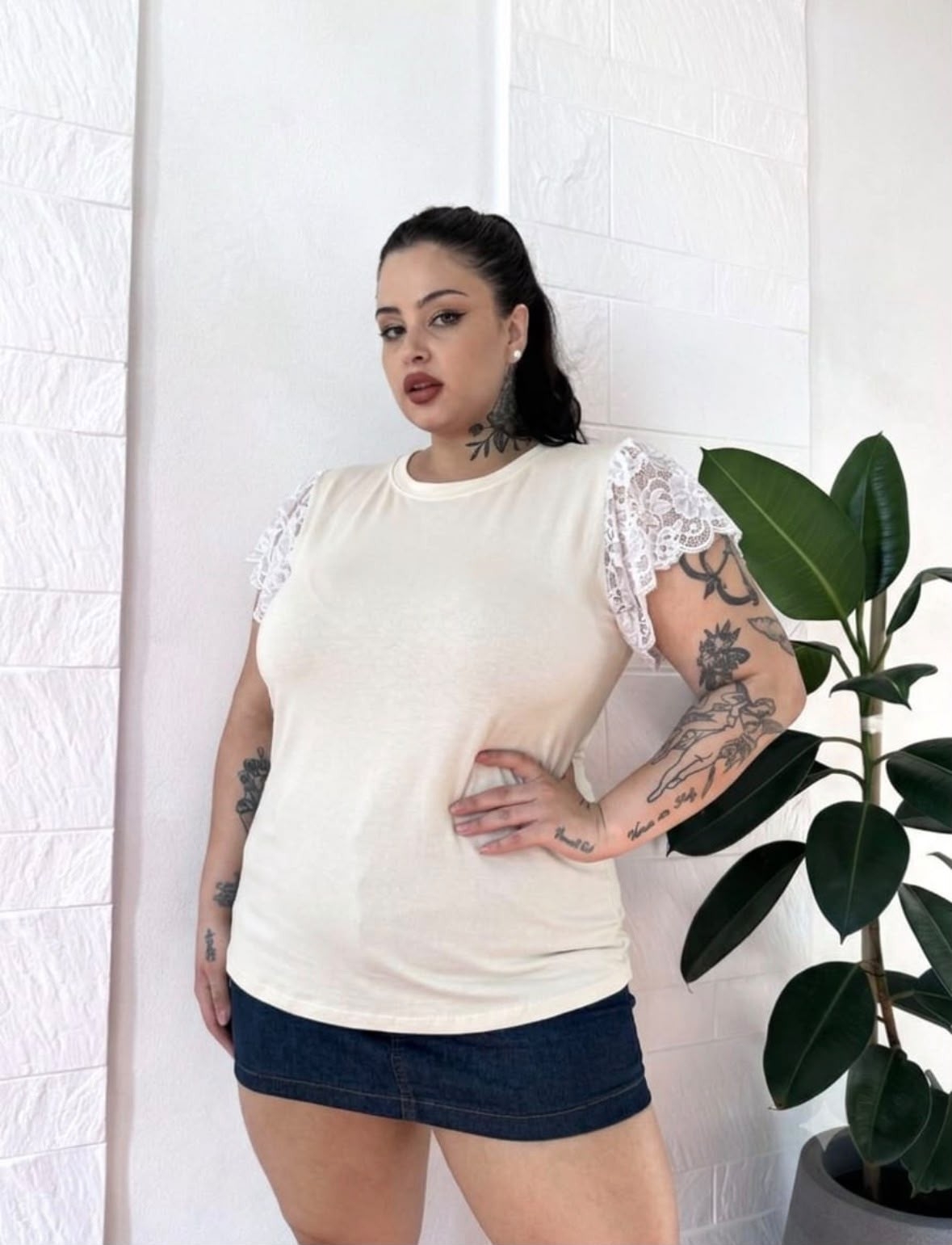 Blusa Encaje Curvy - Imagen 2