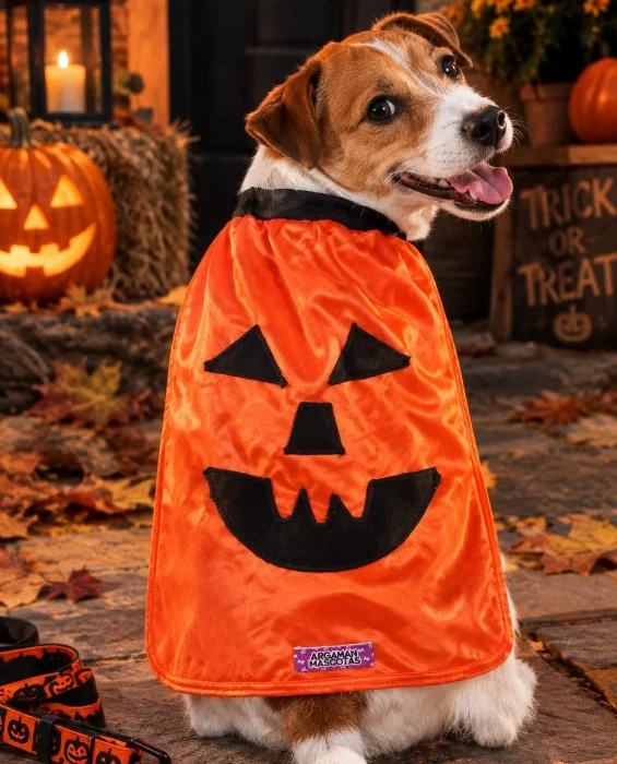 Traje de Calabaza Halloween para Mascotas (ver Tabla de Talles y Precios)