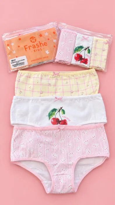 Frashe- Packx3unid Bombacha Nena Algodón