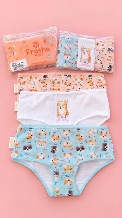Frashe- Packx3unid Bombacha Nena Algodón