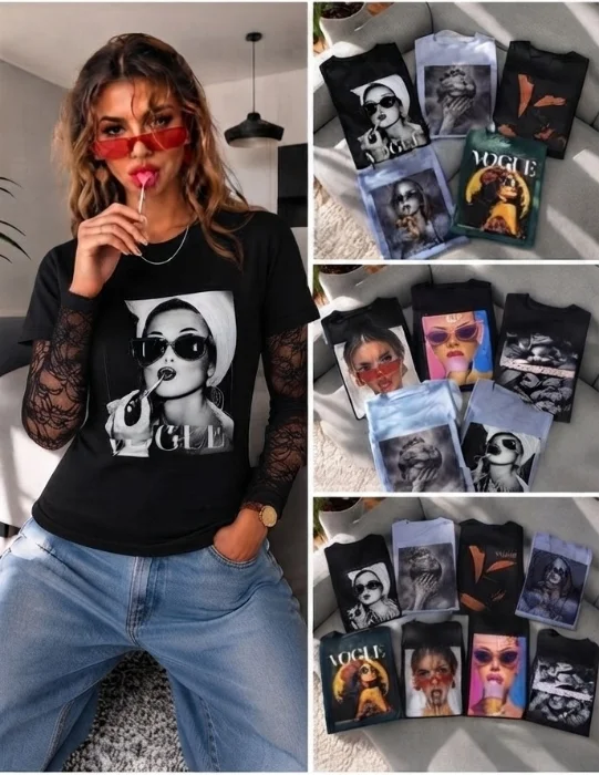 Duo de Remera mas Camiseta de Encaje