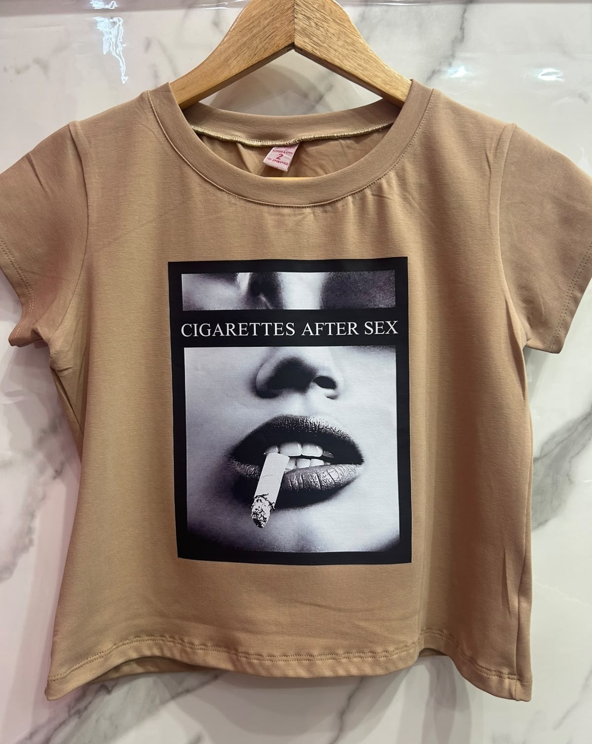 Baby Tee Algodón con Laycra - Imagen 4