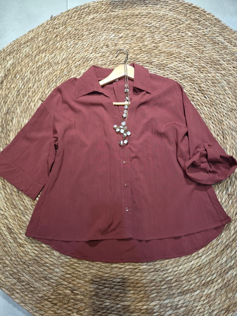 L030 Camisa Lino V 3/4 - Imagen 2