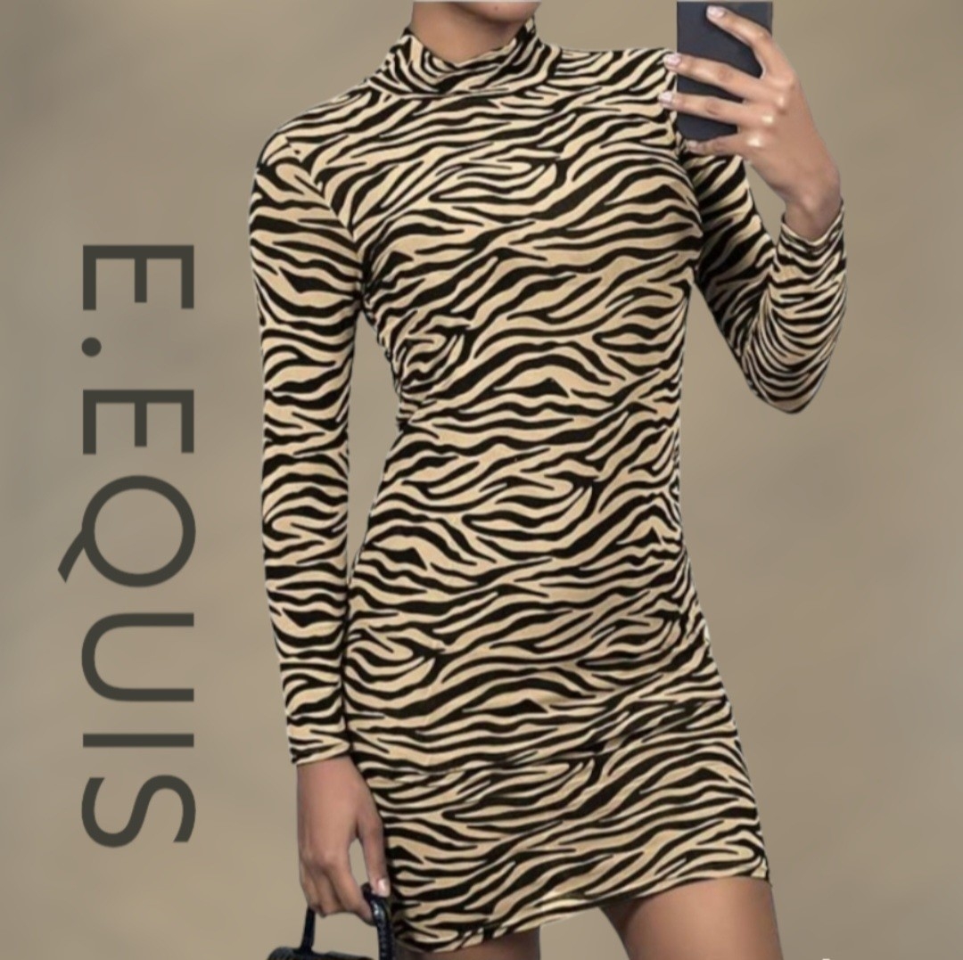 Vestido Animal Print Lanilla - Imagen 2