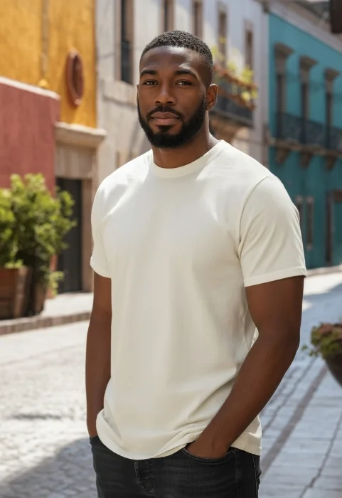 Remera Clásica de Hombre Jersey 24.1peinado Premium