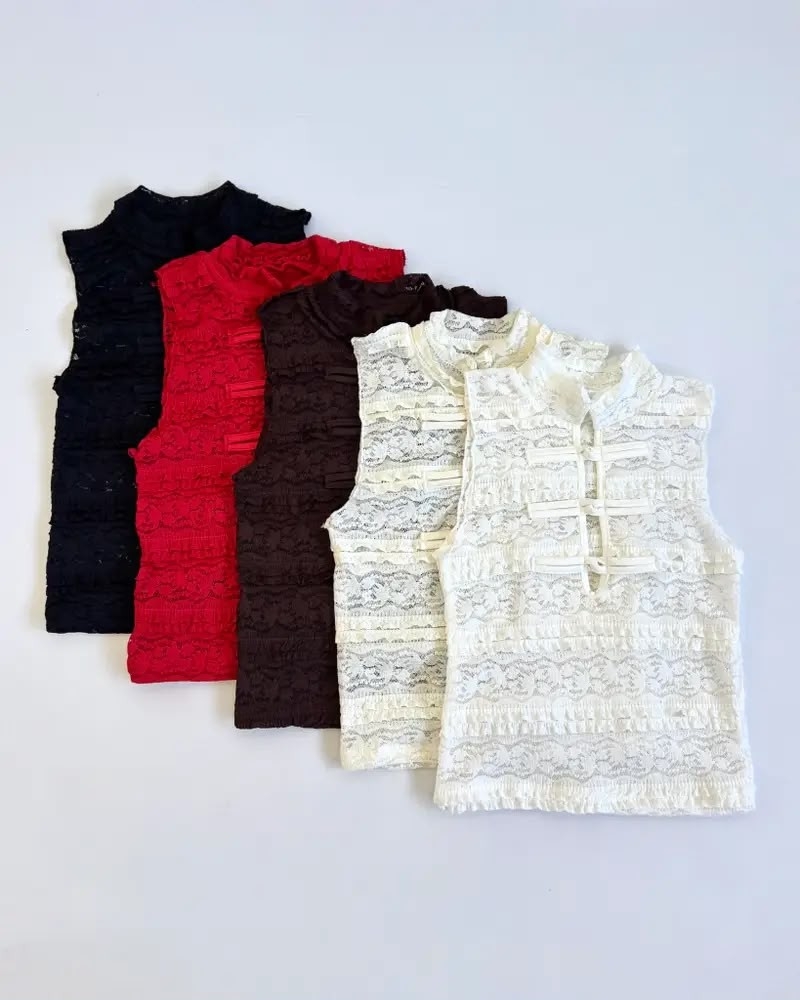 Musculosa Encaje Napoleon - Imagen 2
