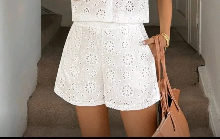 Shorts de Broderie
