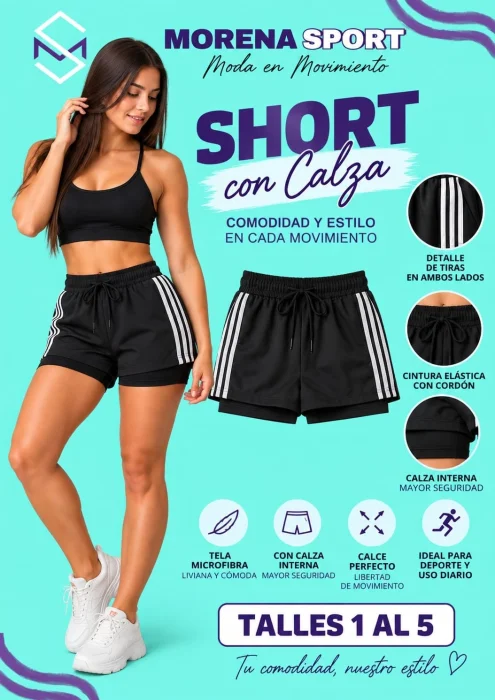 Short Calza Microfibra