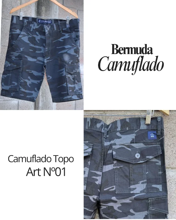Bermuda Cargo Camuflado