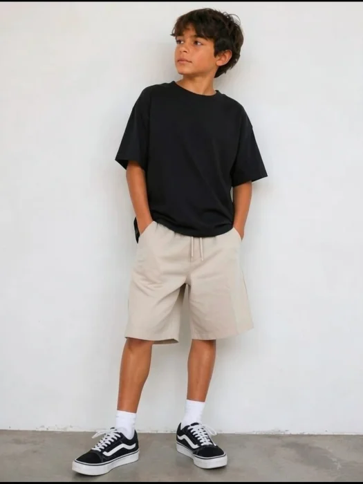 Bermudas  Oversize  de  Lino  Sastrero