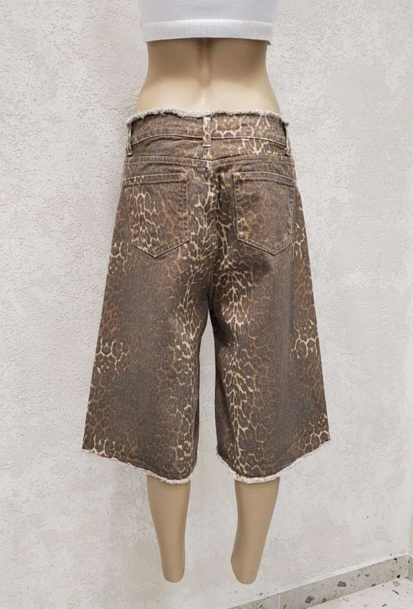 Bermuda Oversize Animal Print Calidad Premiunñm - Imagen 2