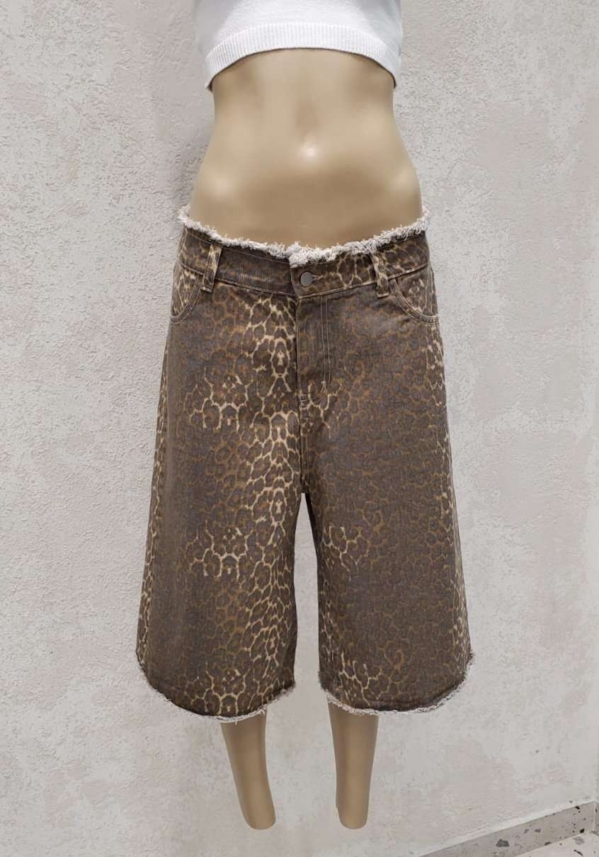 Bermuda Oversize Animal Print Calidad Premiunñm - Imagen 3