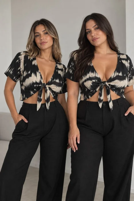 Talles 40 al 46/48 - Línea Curvy - Top Sirio