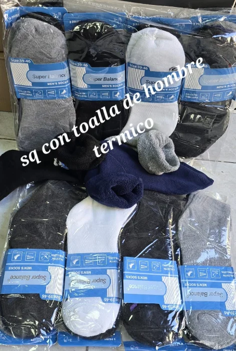 Super Balance Soquetes Alto Lisos Hombre Termico