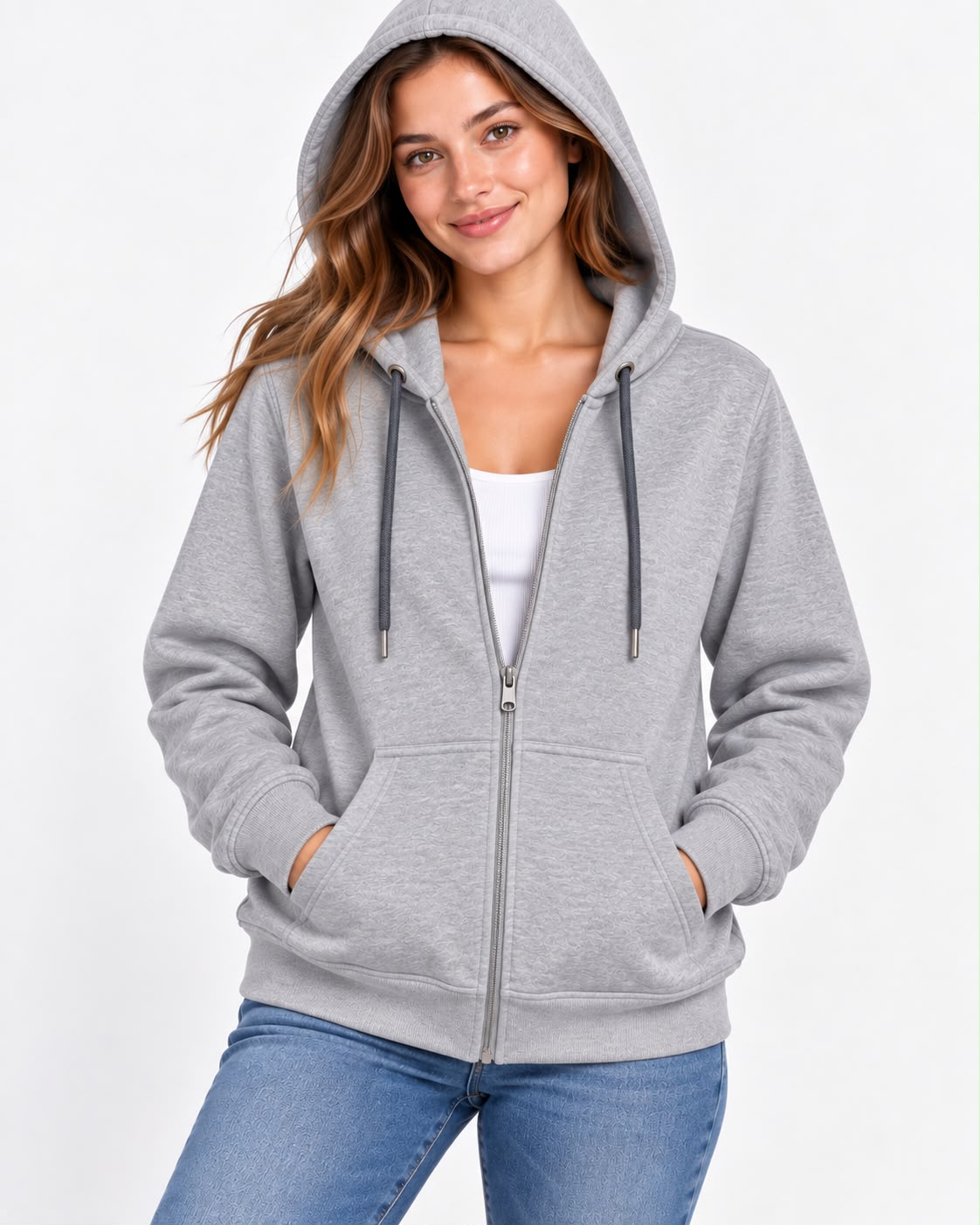 Campera de Rustico - Campera%20gris%20melange%20mujer.jpeg