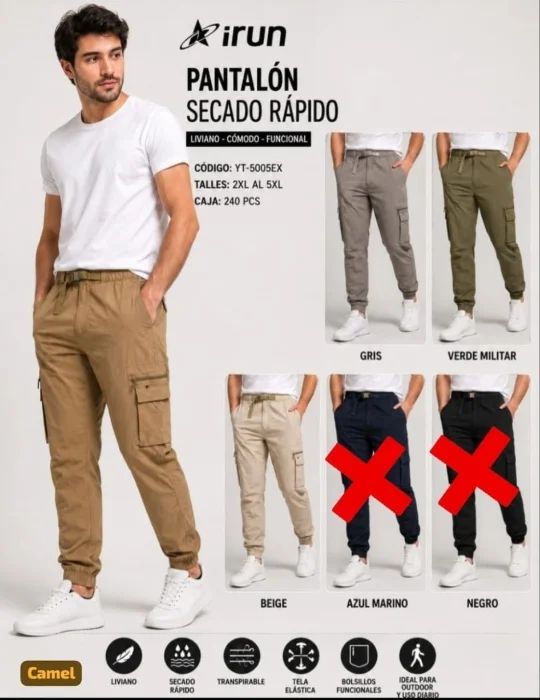 Pantalón Cargo  Irun