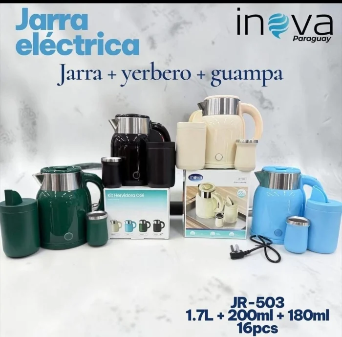 Set de Mate con Jarra Eléctrica