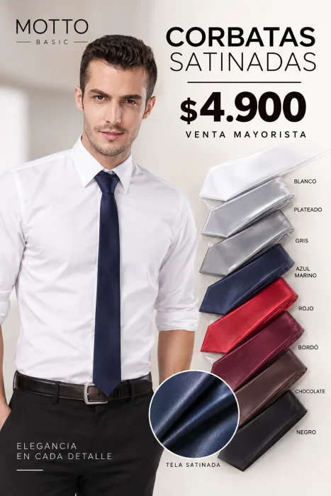 Corbatas de Hombre Satinadas