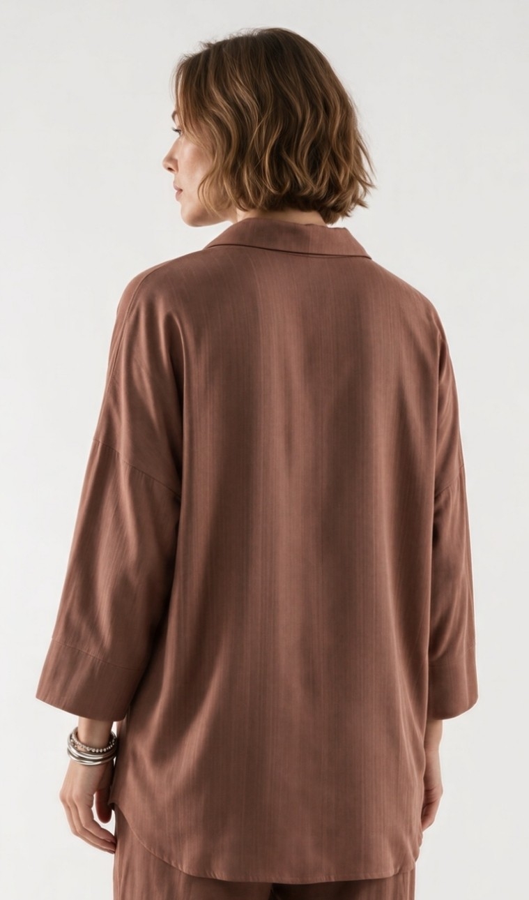 Camisas Over de Lino con Espandex - Imagen 2