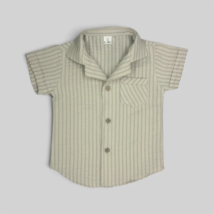 Camisa Cuello Cubano Bebe