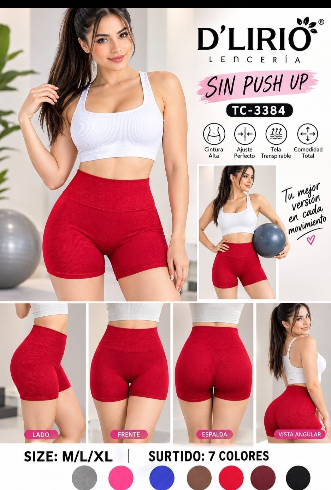 Shorts D'lirio Morley sin Levanta Cola - Imagen 2