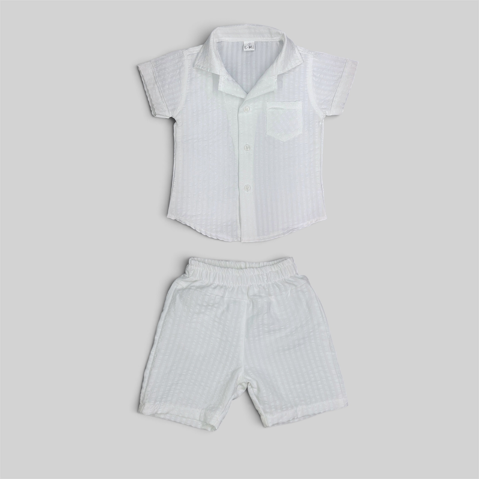 Conjunto Camisa Cubana y Short Bebe - Imagen 2