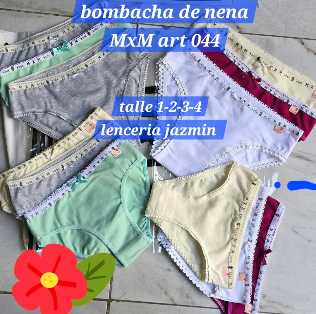 Mxm Bombacha Nena con Elástico Algodón Lycra - Imagen 1