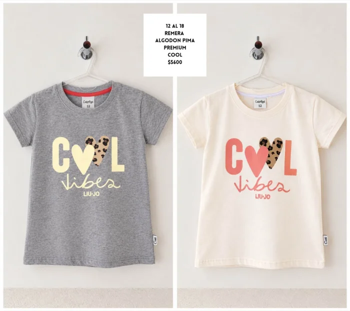 Remera Alg. Pima Peinado Estamp Cool 12 al 18
