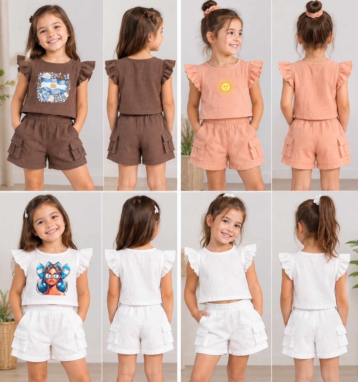 Conjunto de Lino (pupera y Short Cargo) - Imagen 2